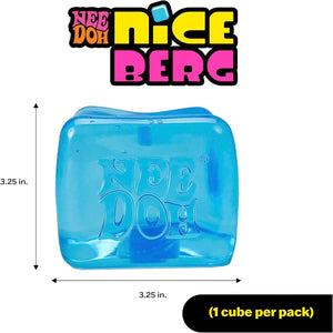 Schylling NeeDoh Nice Berg Giant Sensory Squish Cube for Kids Ages 3+ 1 Piece