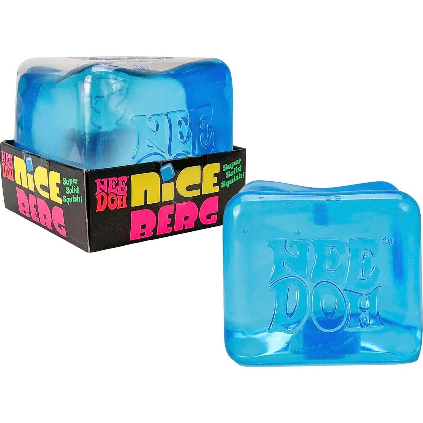 Schylling NeeDoh Nice Berg Giant Sensory Squish Cube for Kids Ages 3+ 1 Piece