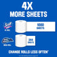 Scott 1000 Toilet Paper, 18 Rolls, Septic Safe, 1-Ply, Long-Lasting, Bulk Pack
