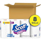 Scott Scott 1000 Toilet Paper, 8 Rolls, Septic-Safe, 1-Ply Toilet Tissue