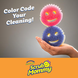 Scrub Daddy Scrub Mommy Sponges, Non-Scratch Cleaning Sponges, Dual-Sided for Kitchen & Bathroom, Multi-Surface Safe, 3 Count