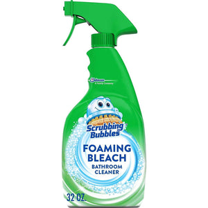 Scrubbing Bubbles Foaming Bleach Bathroom & Shower Cleaner, Disinfectant Spray, Helps Erase Mold & Mildew, 32oz