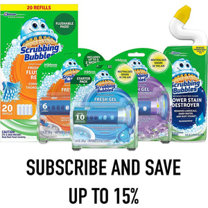 Scrubbing Bubbles Toilet Bowl Tablets, Continuous Clean, Toilet Drop-In Discs, 5 Count, 1 Pack, 4 Weeks of Protection Against Stains & Build-Up