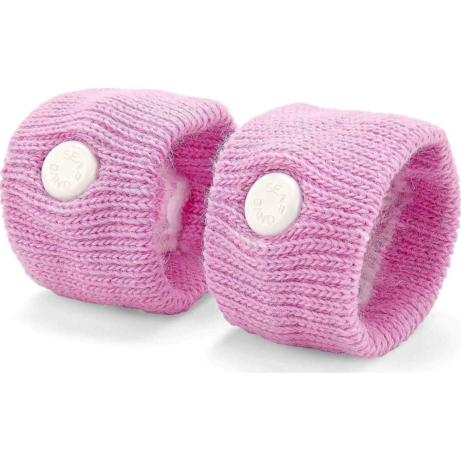 Sea-Band Anti-Nausea Acupressure Wristband For Motion And Morning Sickness - 1 Pair Pink,