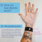 Sea-band Anti-Nausea Acupressure Wristband For Motion And Morning Sickness, 1 Pair, Black,