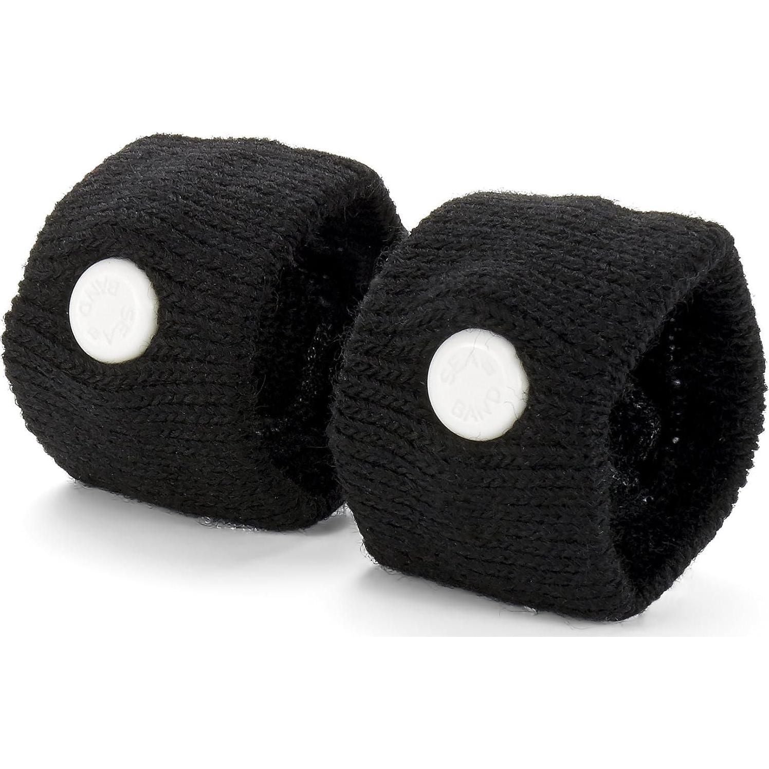 Sea-band Anti-Nausea Acupressure Wristband For Motion And Morning Sickness, 1 Pair, Black,