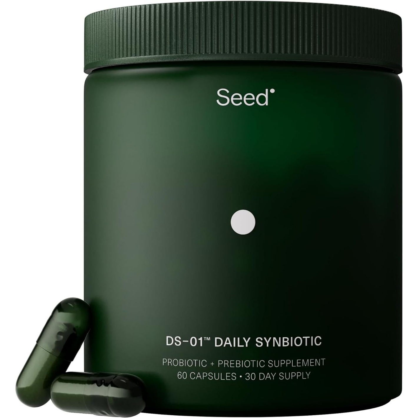 Seed Seed DS-01 Daily Synbiotic - Prebiotic And Probiotic For Women And Men - Digestive Health, Gut Health, Immune Support, Bloating And Constipation Relief - Vegan And Shelf-Stable - 60 Capsules (30-Day Supply)
