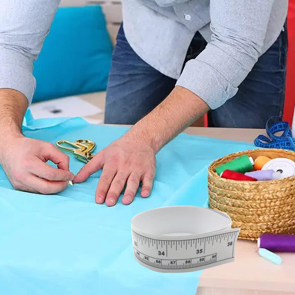 Self-Adhesive Tape Measure Sticky Measuring Tape Workbench Ruler Adhesive Table Sticky Measuring Tape Ruler For Work Woodworking, Saw, Drafting Table (36 Inch,6 Pieces),
