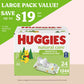 Sensitive Baby Wipes, Huggies Natural Care Baby Diaper Wipes, Unscented, Hypoallergenic, 99% Purified Water, 24 Soft Pack (1344 Wipes Total),