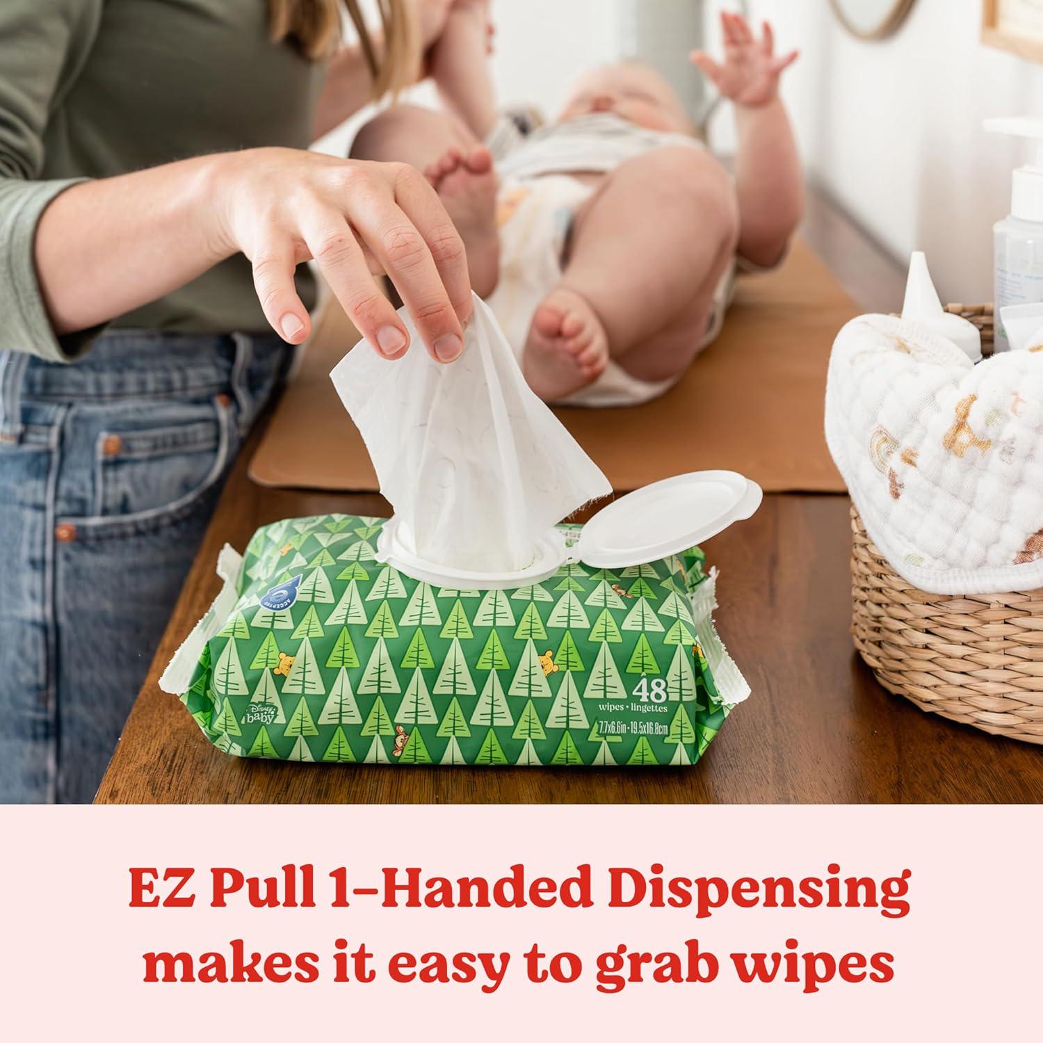 Sensitive Baby Wipes, Huggies Natural Care Baby Diaper Wipes, Unscented, Hypoallergenic, 99% Purified Water, 56 Count (Pack Of 9) (504 Wipes Total),