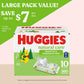 Sensitive Baby Wipes, Huggies Natural Care Baby Diaper Wipes, Unscented, Hypoallergenic, 99% Purified Water, 10 Flip-Top Packs (560 Wipes Total),