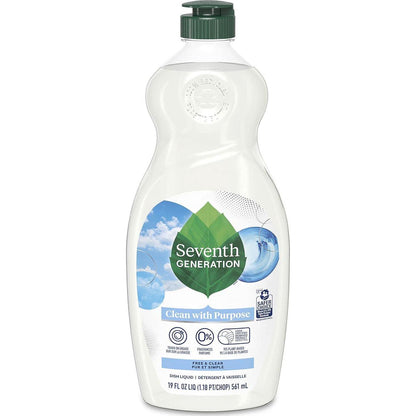 Seventh Generation Seventh Generation Dish Liquid Soap Free And Clear Liquid Soap Dishwashing Soap Dish Soap For Sensitive Skin 19 Oz