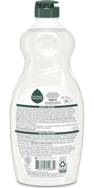 Seventh Generation Dish Liquid Soap, Clementine Zest & Lemongrass, Pack of 6, 19oz Bottles