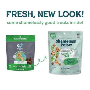 Shameless Pets Digestive Cat Treats, 1 Bag, Chicken & Catnip Crunchy Bites, Supports Digestive Health
