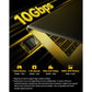 Sharge Disk M.2 NVMe SSD Enclosure With Active Cooling System, 10Gbps USB C 3.2 Gen2, Enclosure NVMe Reader Supports M Keys And Size 2230 SSDs, Yellow,