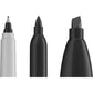 Sharpie Permanent Markers Variety Pack, Featuring Ultra-Fine, Chisel Tip, And Fine Tip Marker Set, Writing And Poster Markers, Black, 6 Count,