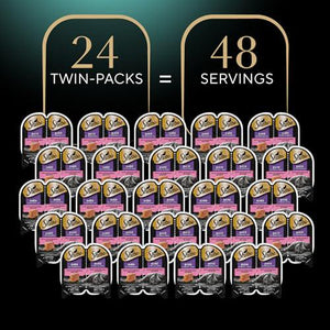 Sheba Perfect Portions Wet Cat Food Pate Salmon Flavor 2.6 oz Trays 24 Count 48 Servings