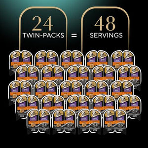Sheba Perfect Portions Pate Wet Cat Food Savory Chicken 24 Twin Pack Trays 48 Servings