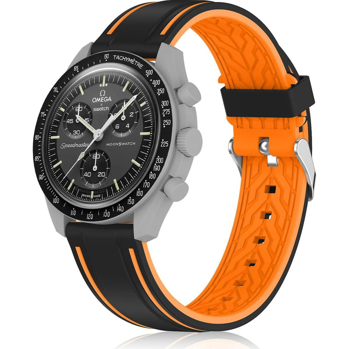 Silicone Band Compatible With Moonswatch,Soft Waterproof Quick Release Rubber 20mm Replacement Watchband For Omega X Swatch Moonswatch Speedmaster/Rolex/SEIKO For Women Men.,Does not Apply