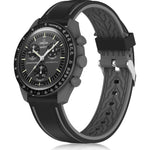 Silicone Band Compatible With Moonswatch,Soft Waterproof Quick Release Rubber 20mm Replacement Watchband For Omega X Swatch Moonswatch Speedmaster/Rolex/SEIKO For Women Men.,Does not Apply