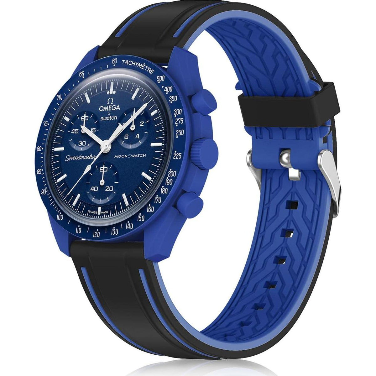 Silicone Band Compatible With Moonswatch,Soft Waterproof Quick Release Rubber 20mm Replacement Watchband For Omega X Swatch Moonswatch Speedmaster/Rolex/SEIKO For Women Men.,Does not Apply