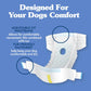 Simple Solution Female Dog Diapers Large 30 Count Disposable Potty and Heat Cycle Protection 18 to 27 Inch Waist