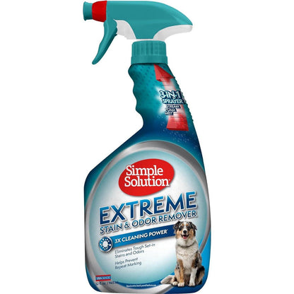 Simple Solution Pet Stain and Odor Eliminator Enzyme Spray for Carpet and Floors 32 oz Cleaner