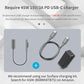 Sisyphy USB-C Female to Surface Charger Cable, 1 Pc, 20cm, Black, Compatible with Surface Pro/Go/Laptop, 45W Needed