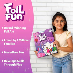 Skillmatics Foil Fun Craft Kit Unicorns and Princesses DIY Art Gift for Ages 4 to 9 Mess Free Activity
