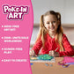 Skillmatics Poke-in Art Kit Magical Princesses, DIY Mess-Free Wood Crafts for Kids Ages 4–9, Creative Gift Activity Set