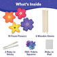 Skillmatics Poke In Art Flower Bouquet DIY Kit Mess Free Craft Set Gifts for Kids Ages 4 to 9 Wood Art Activity