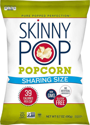 SkinnyPop Original Popcorn, 67 oz Party-Sized Bag, Gluten-Free, Vegan, Non-GMO, Healthy Snack
