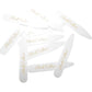 Slick Collar Shirt Collar Support System Set With 3 Adjustable, 10 Premium Collar Stays And A Durable Tin Travel EDC Box In White,