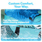 Sloosh Pool Floats for Adults, 2-Pack Inflatable Hammock Chairs, Tropical Leaf Design