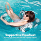 Sloosh Pool Floats for Adults, 2-Pack Inflatable Hammock Chairs, Tropical Leaf Design