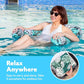 Sloosh Pool Floats for Adults, 2-Pack Inflatable Hammock Chairs, Tropical Leaf Design