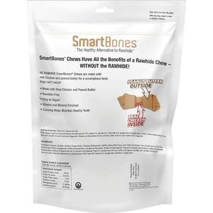 SmartBones Mini Bones with Real Peanut Butter, Rawhide-Free Dog Treats, 56 Ct Pack