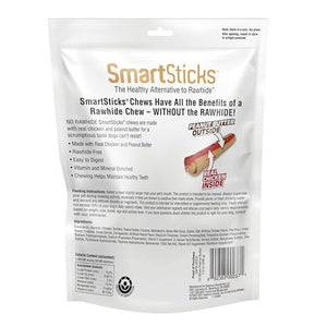 SmartBones SmartSticks Dog Chews, Peanut Butter, Rawhide-Free, 10 Count