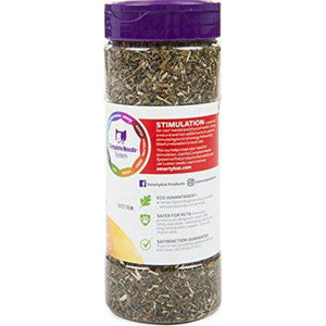 SmartyKat Catnip Shaker Canister for Cats Resealable 2 oz Sprinkle on Toys and Bedding