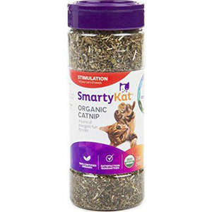 SmartyKat Catnip Shaker Canister for Cats Resealable 2 oz Sprinkle on Toys and Bedding