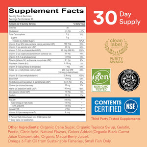 SmartyPants SmartyPants Kids Formula Daily Gummy Multivitamin: Vitamin C, D3, And Zinc For Immunity, Gluten Free, Omega 3 Fish Oil, Vitamin B6, B12, Cherry Berry, 120 Count (30 Day Supply)