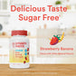 SmartyPants SmartyPants Kids Multivitamin Gummies, Sugar Free: Omega 3 (ALA), Vitamin D3, C, Vitamin B12, B6, A, K And Zinc For Immune Support, Biotin, Erythritol Free, Strawberry Banana, 44 Count (22 Day Supply)