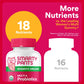 SmartyPants Organic Women’s Multivitamin Gummies, Biotin, Probiotics, Methylfolate, Omega 3, Vitamin D3, B12, B6, A, K, Zinc & Inositol, Gluten-Free, 120 Count