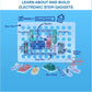 Snap Circuits Jr. SC?100 Kit, 28 Parts, 100+ Electronics Projects, Full-Color Manual, STEM Educational Toy for Ages?8+