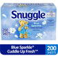 Snuggle Snuggle Dryer Sheets, Long Lasting Fresh And Clean Scent, Laundry Fabric Softener, Control Static, Reduce Wrinkles, HE Safe, 200 Count