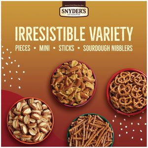 Snyder’s of Hanover Pretzel Variety Pack, 4 Flavors, Individual Snack Packs, 36 Count