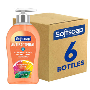 Softsoap Softsoap Antibacterial Liquid Hand Soap, Crisp Clean Scent Hand Soap, 11.25 Ounce, 6 Pack