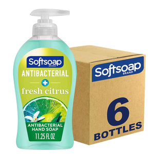 Softsoap Softsoap Antibacterial Liquid Hand Soap, Fresh Citrus Scent Hand Soap, 11.25 Ounce, 6 Pack