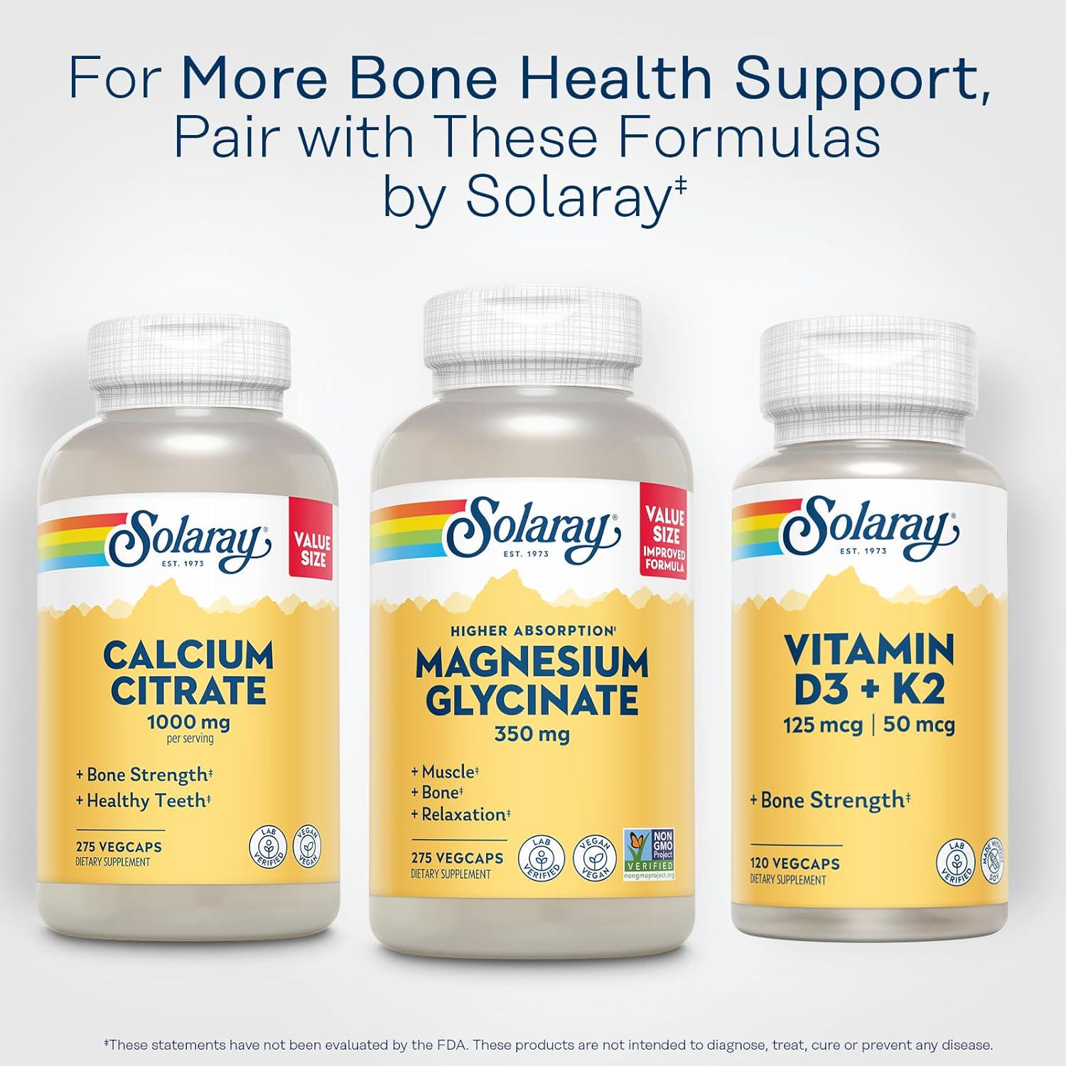 Solaray Magnesium Glycinate, New And Improved Fully Chelated Bisglycinate With BioPerine, High Absorption Formula, Stress, Bones, Muscle And Relaxation Support, 60 Day Guarantee, 68 Servings, 275 VegCaps,