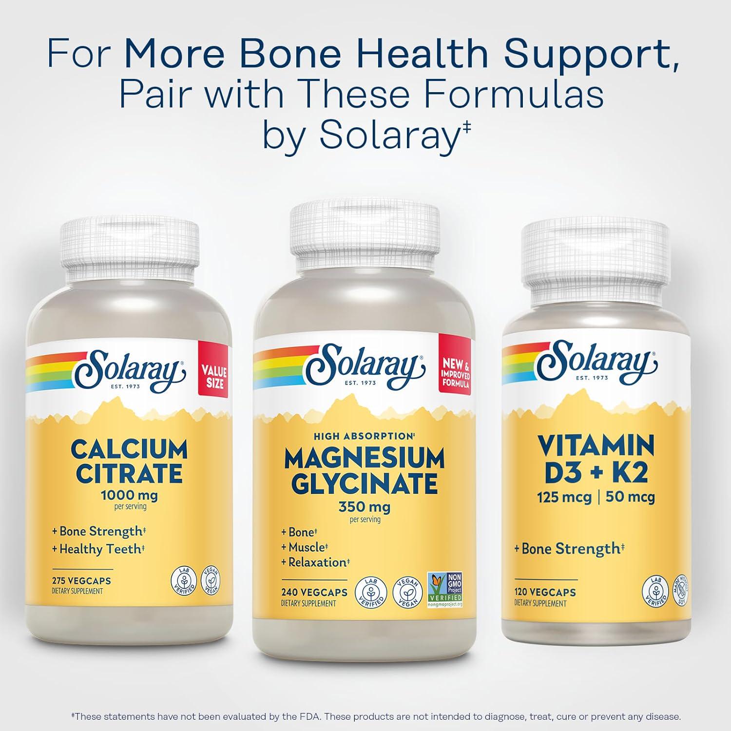 Solaray Magnesium Glycinate, New And Improved Fully Chelated Bisglycinate With BioPerine, High Absorption Formula, Stress, Bones, Muscle And Relaxation Support, 60 Day Guarantee, 60 Servings, 240 VegCaps,